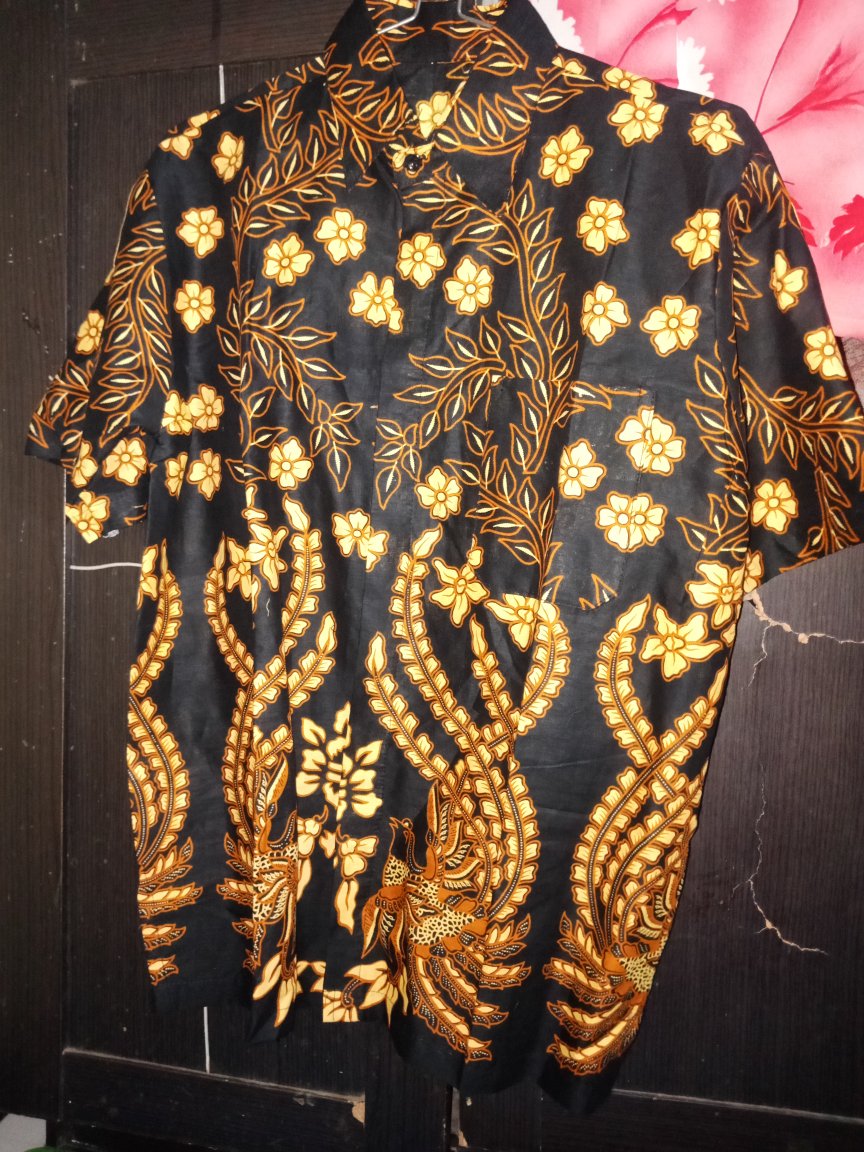 Bswart Batik Hrb026 Kenongo Hem Pendek Padi Pekalongan M L Xl Batik