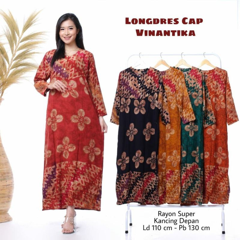 LONGDRESS BATIK CAP