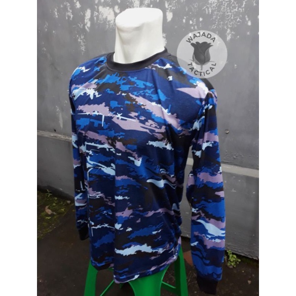 Kaos Loreng Lengan Panjang TNI AU