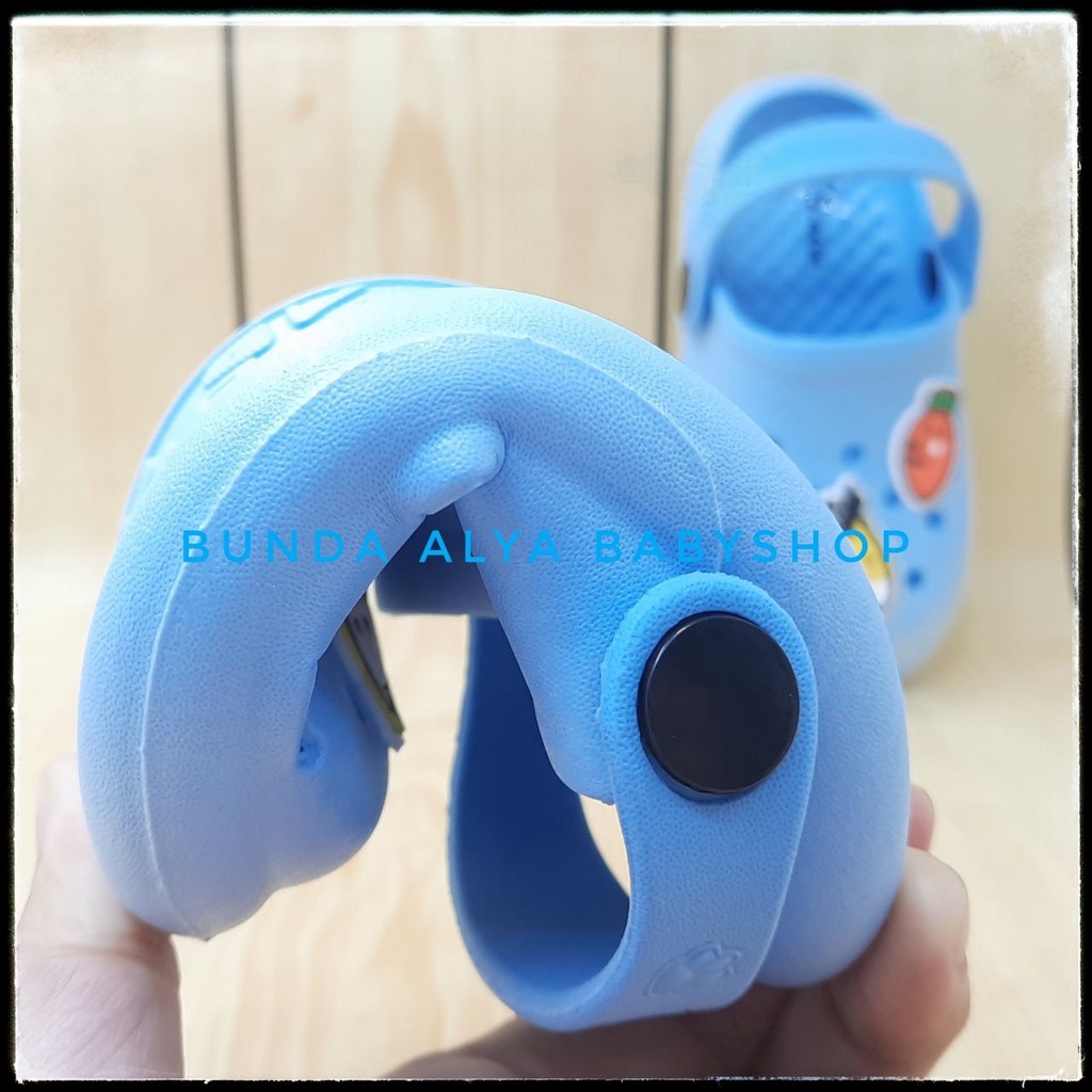 Sendal Anak Laki Laki Umur 3 4 5 Tahun BIRU Karet Elastis - Sepatu Sandal Anak Cowok Elastis Motif Lucu Karet Anti Licin Size 26 - 35 Sendal Anak Karet Sendal Anak Elastis BLUE