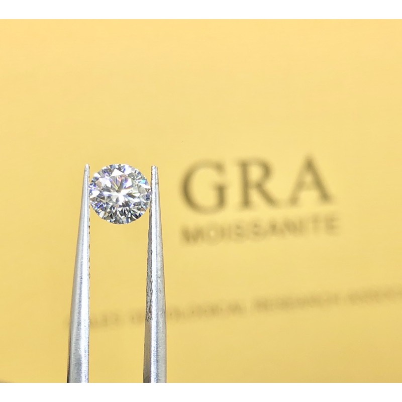 berlian moisanite diamond serti GRA 1carat VVS1 warna asli D