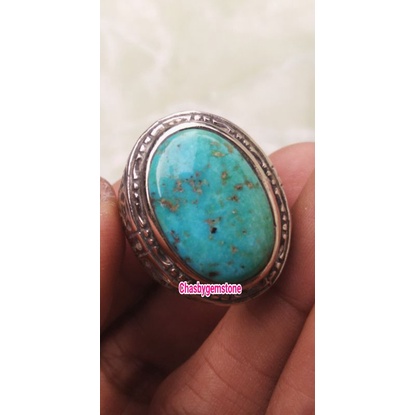 Batu Pirus Persia Biru Gradasi polos-Pirus Persia Biru Tosca lawasan