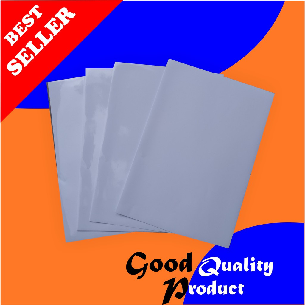 

Kertas Sticker Vinyl High Quality A4 Inkjet / Stiker Vinil / [1 pak isi 10 Lembar]