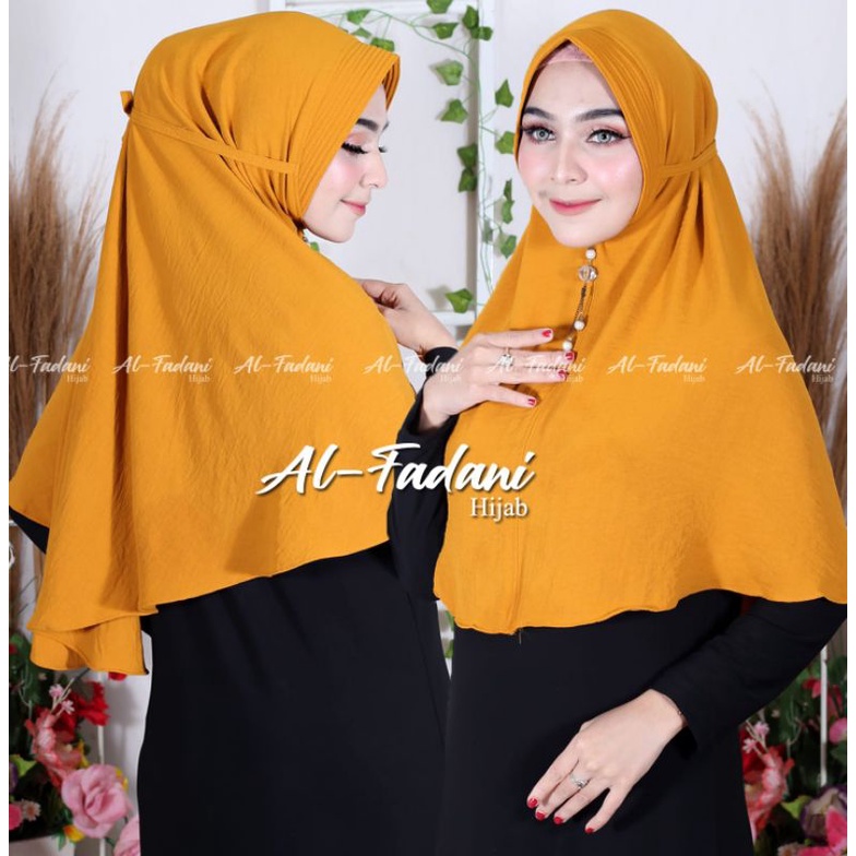 Bergo Maryam Crinkle Air Flow Ped Busa L