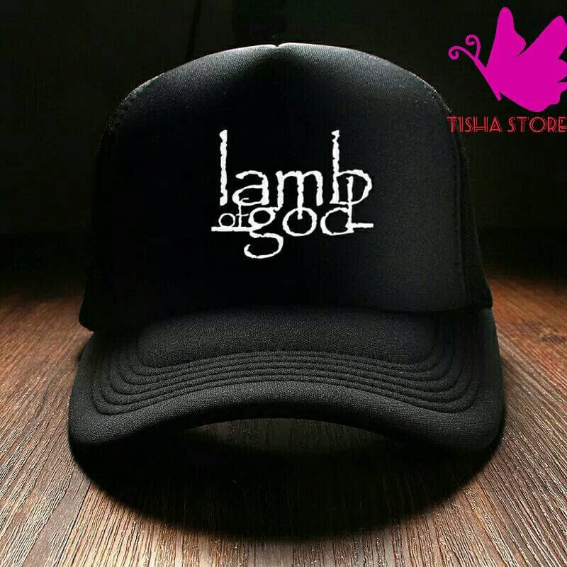 Topi jaring Lamb of God black - tisha store