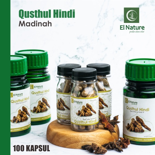 Quts Al Hindi Original Madinah 100 Kapsul Qistul Qisthul Ori Thibbun Nabawi by El Nature