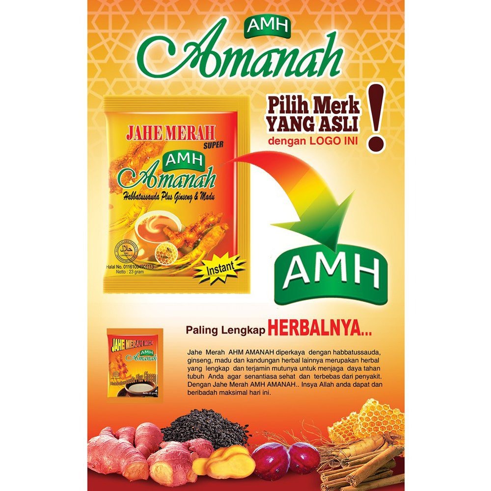 

Minuman Herbal Jahe Bubuk Amanah Super