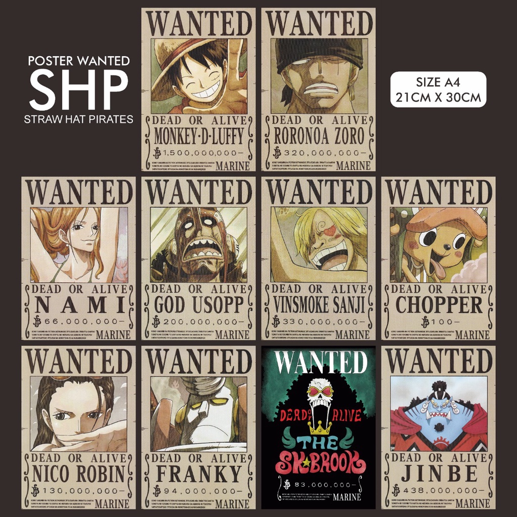 35+ Poster Harga Buronan Terbaru One Piece Pictures