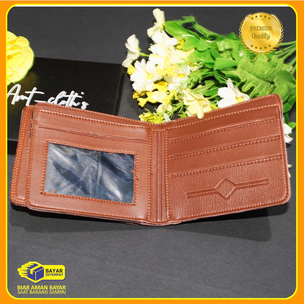 AMT Cloth's Fashion Dompet Pria Bahan Kulit sintetik