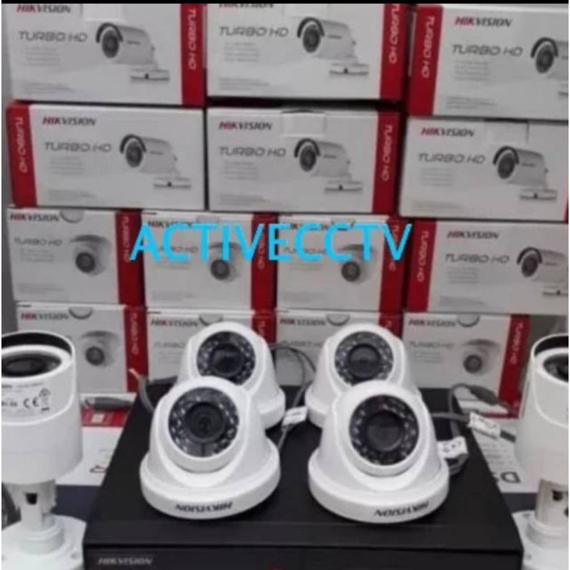 PAKET KAMERA CCTV HIKVISION 6 CAMERA CHANNEL 2MP 1080P FULL HD HDD 500 gb HARDISK 500gb KOMPLIT