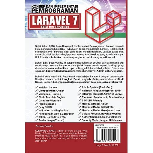 Buku Coding Pemrograman Dasar Konsep dan Implementasi Pemrograman laravel 7 untuk Pemula Edisi Best Practice | Lokomedia-2
