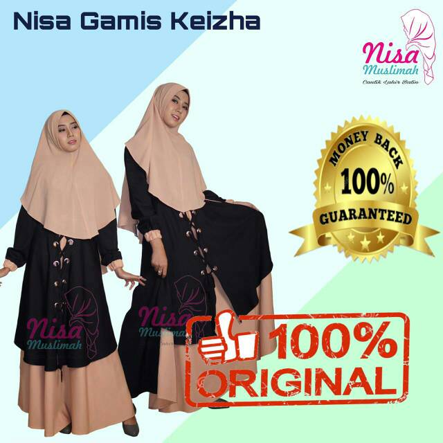 Gamis Syari Nisa Keizha by. Nisa muslimah