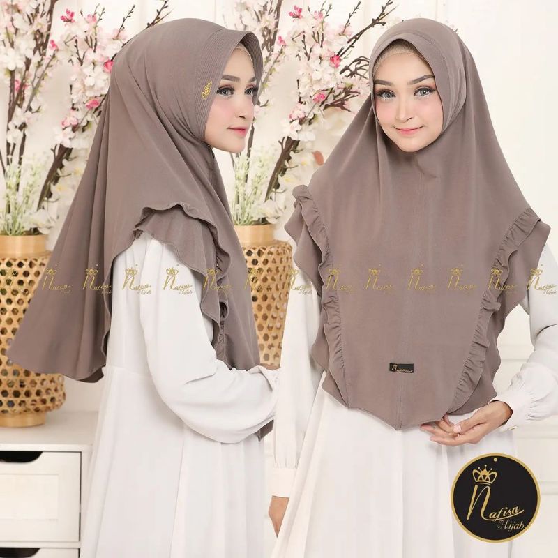 (Nafisa Hijab) •• Hijab Instan Nazra Jersey Premium