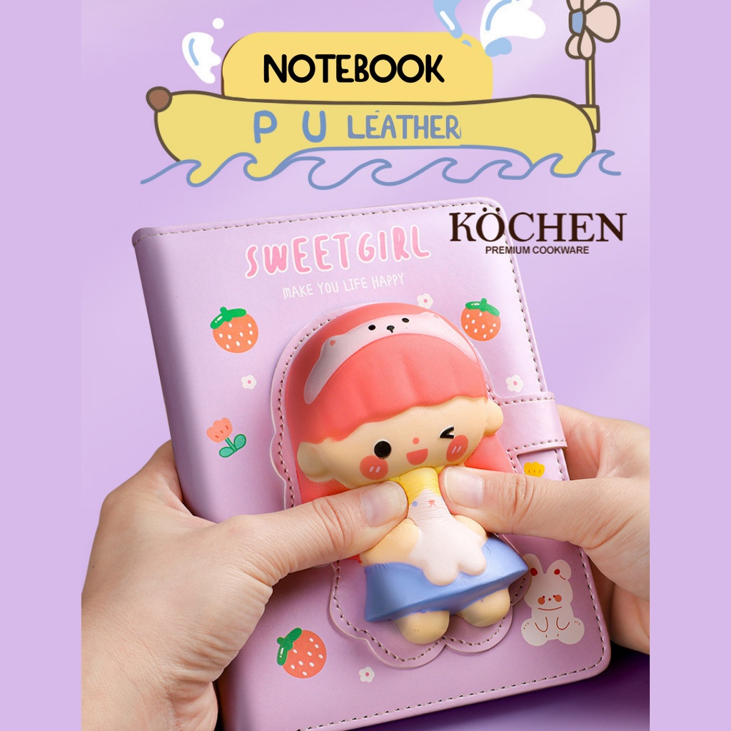 MYKOCHEN.INA Buku Diary Aesthetic Tebal Mini Korea Anak Perempuan Lucu Murah