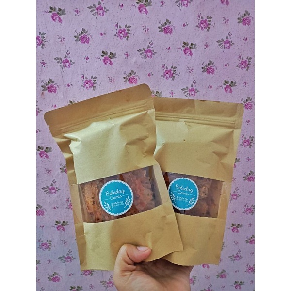 

keripik kaca/beledag cabe merah daun jeruk 100gr Free Dus