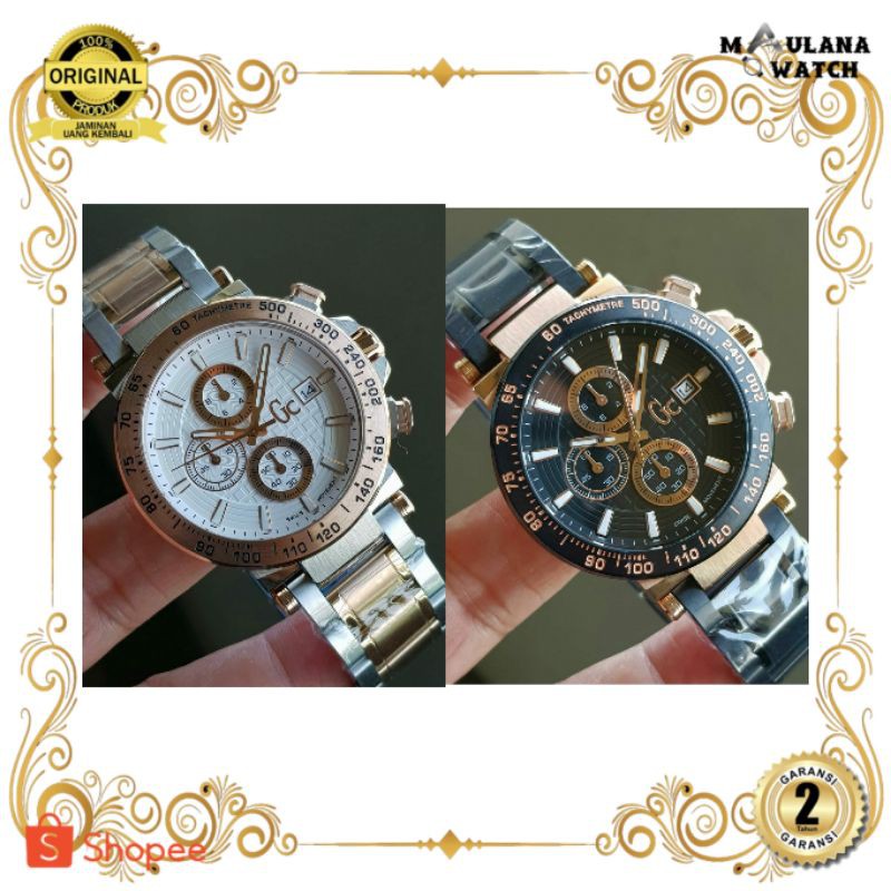 JAM TANGAN PRIA WANITA | RANTAI | KULIT | KARET | MURAH | PRIA GUESS COLLECTION Y37003G7 PAPER BAG