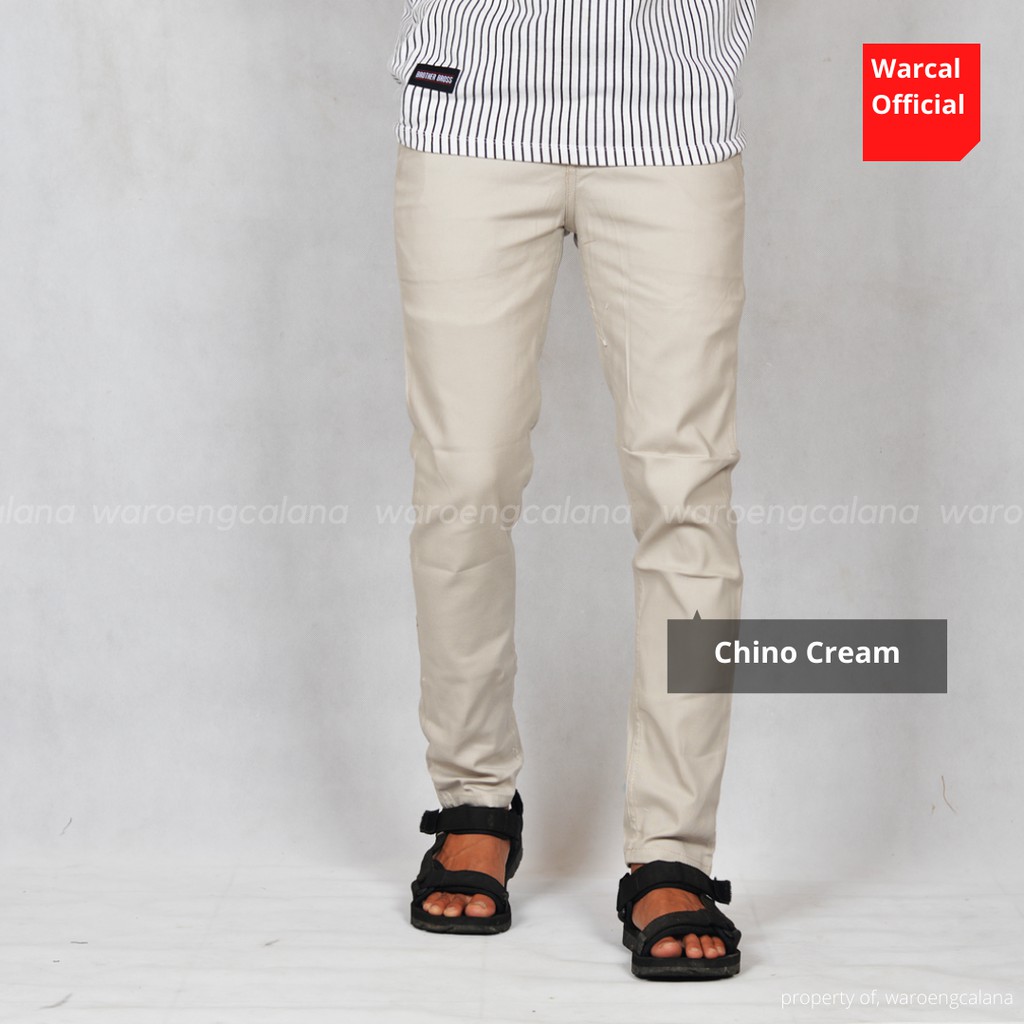 Chino Pants Cream Original Lokal Brand