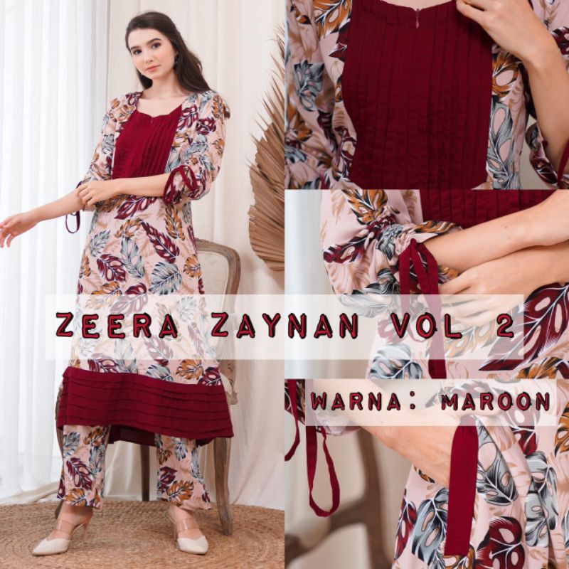 Daster arab ZEERA ZAYNAN Gamis Rayon Baju setelan