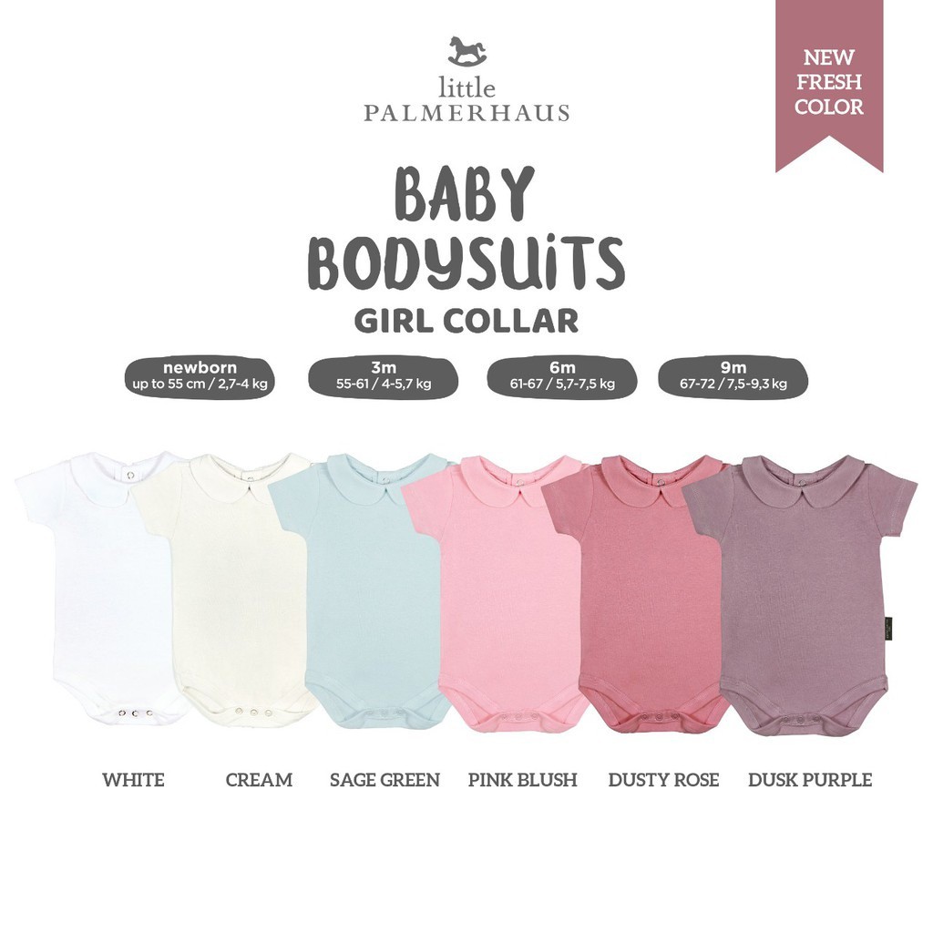 Little Palmerhaus - Baby Bodysuit Girl Collar