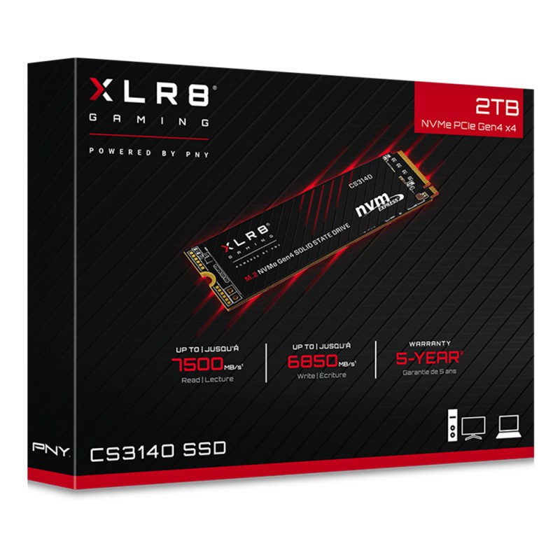 PNY XLR8 SSD 2TB CS3140 M2 NVME Gen 4.0