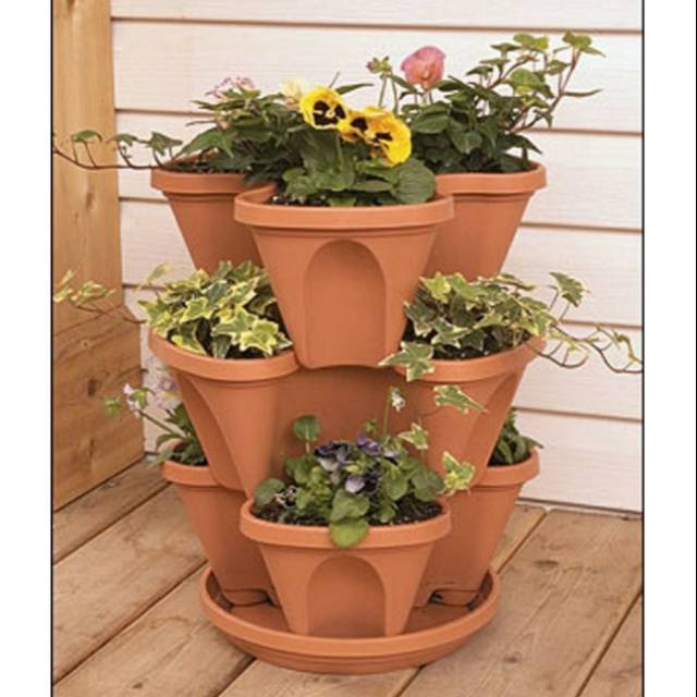 Pot Vertikal 4 Susun