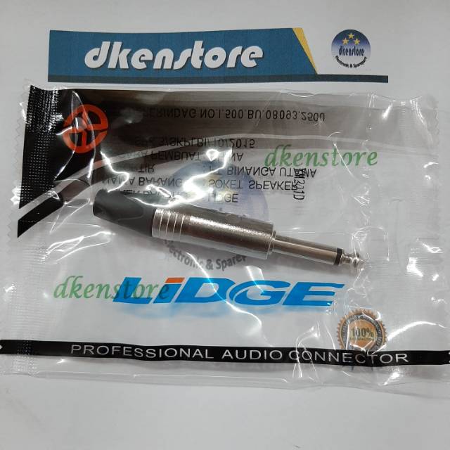 Jek Akai Gitar Mono 6.5mm Lidge Silver