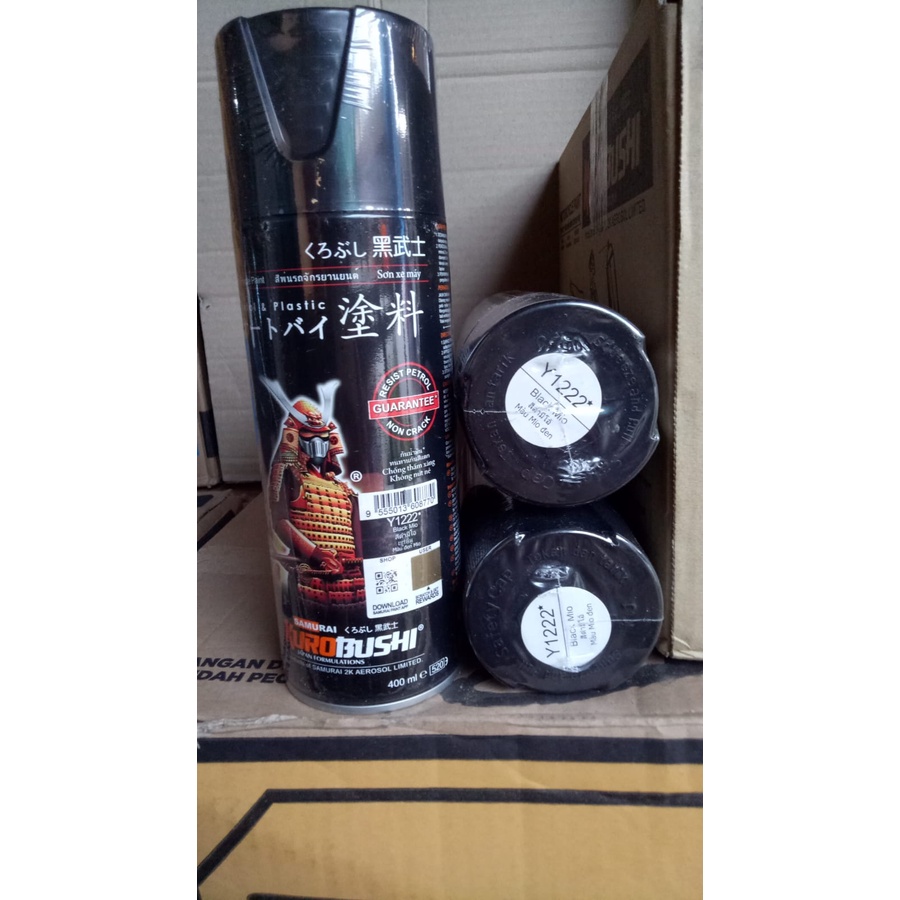 cat semprot samurai pilok pilox samurai black mio y1222* mio black y 1222 400ml