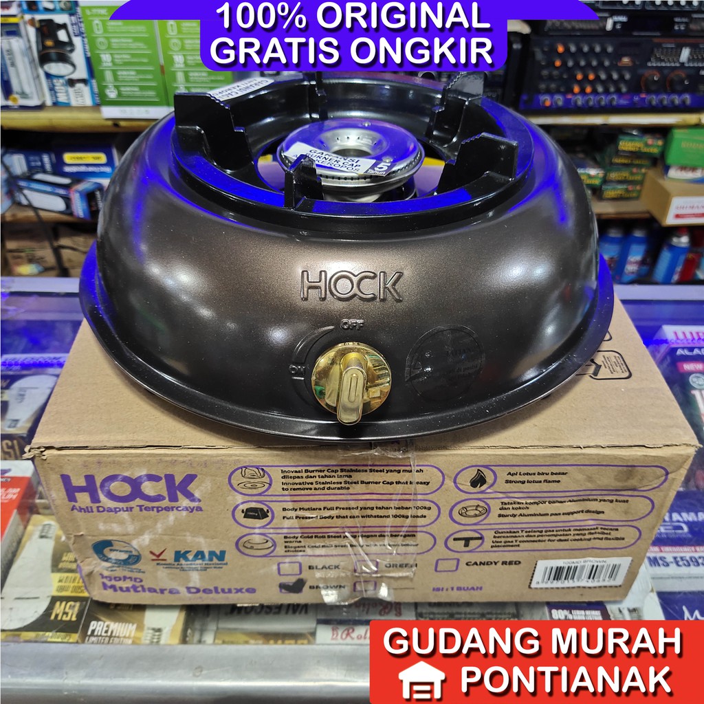 Kompor Hock 100 MD Mutiara Deluxe 1 tungku pemasak acara tahan beban berat WArna Random