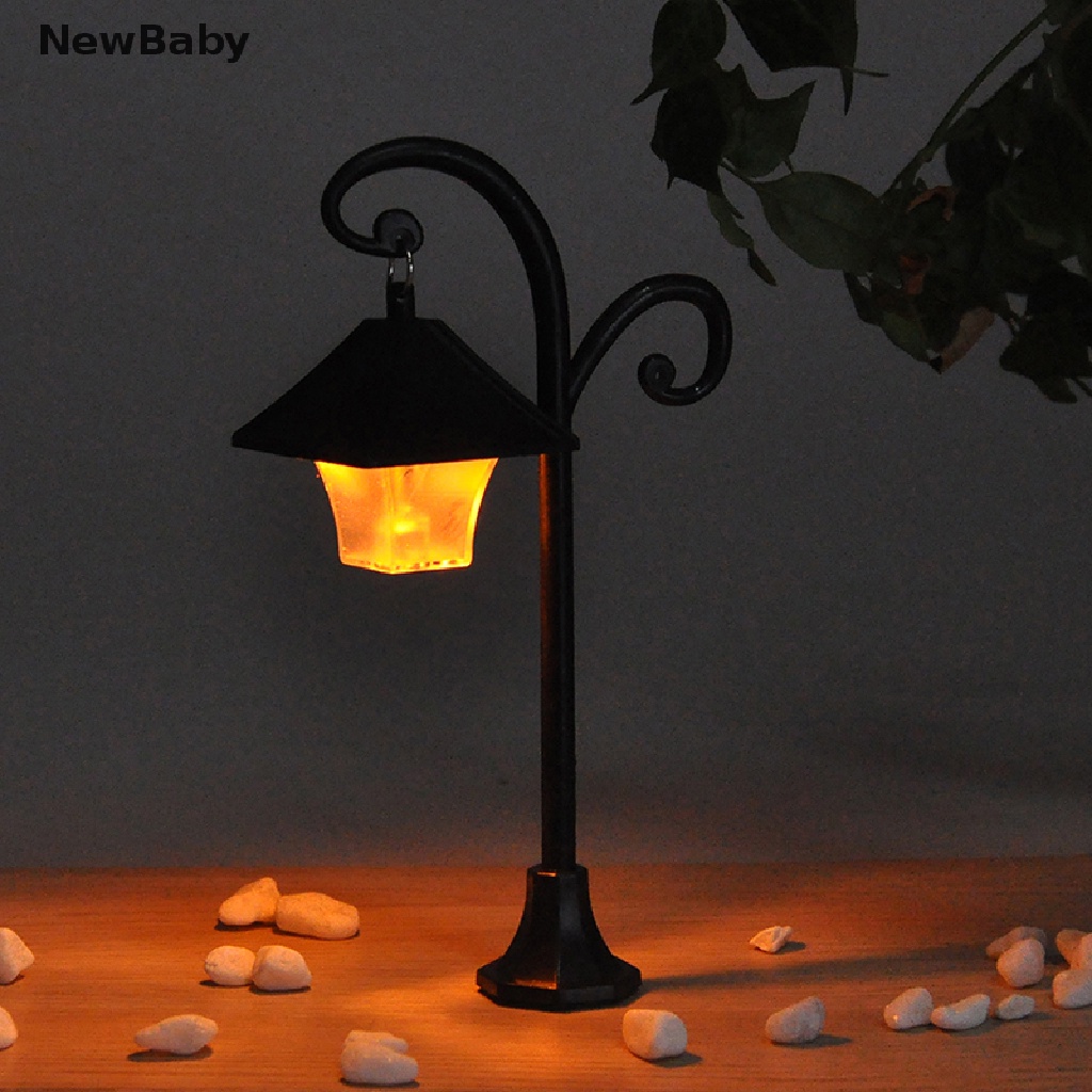 Newbaby 1pc Miniatur Lampu Jalan Untuk Dekorasi Taman Minifairy garden