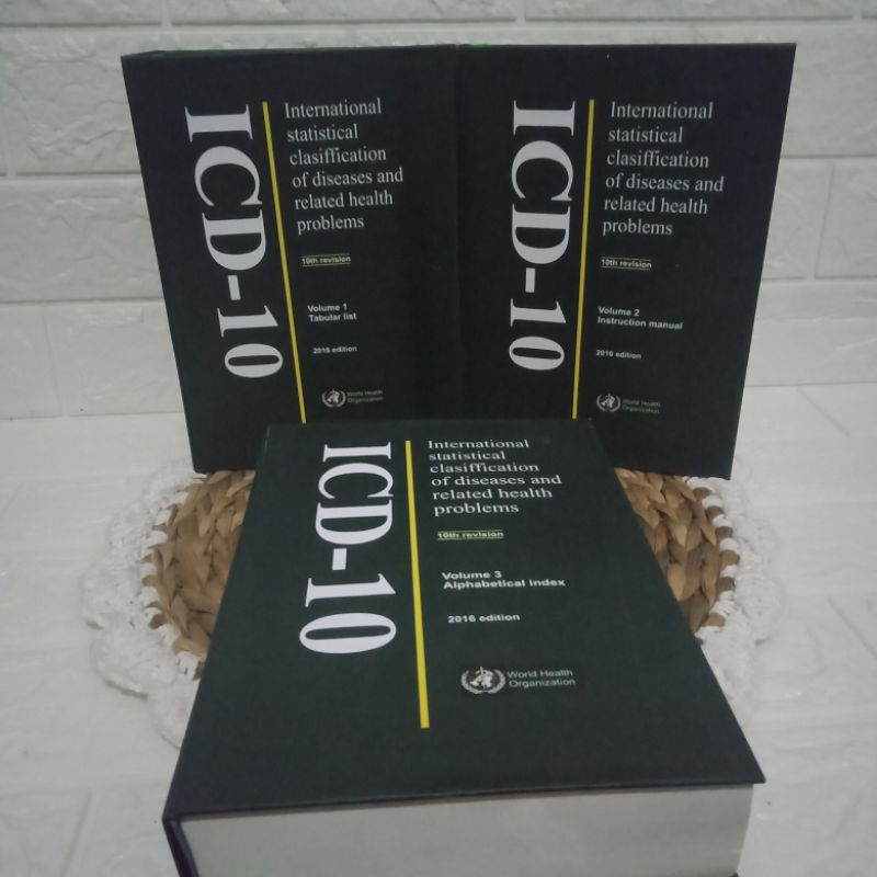 buku rekam medis icd 10 edisi 2016 (1paket 3 buku)