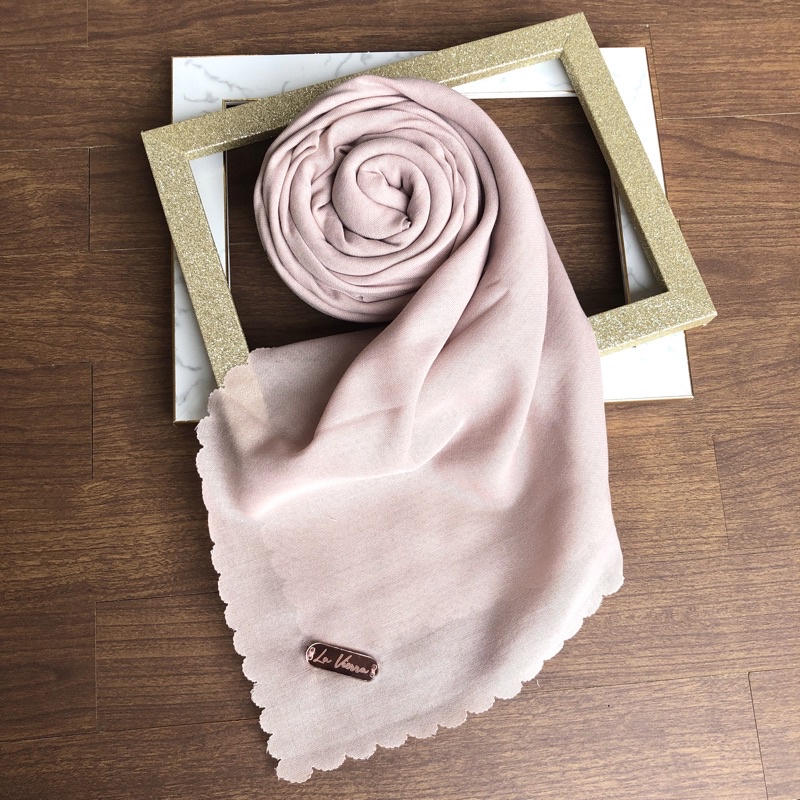 Part 1 Voal Arabian Jilbab Polos Sahara Hijab Segiempat-Chocomilk