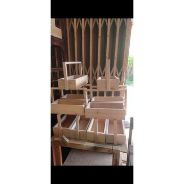 Kotak buah kayu/ Tempat buah murah