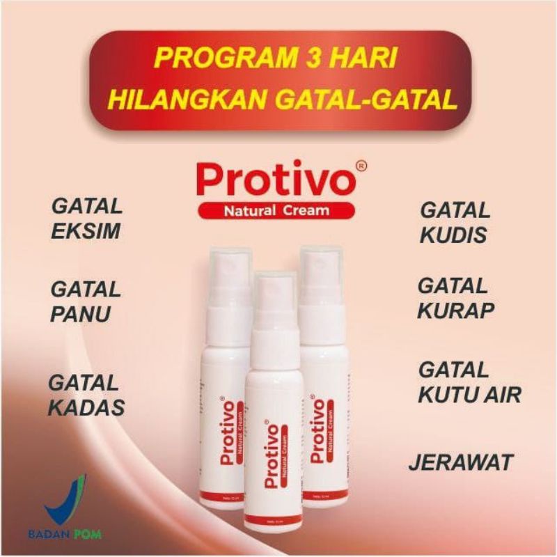 PROTIVO Natural Cream di formulasikan khusus untuk mengatasi masalah kulit