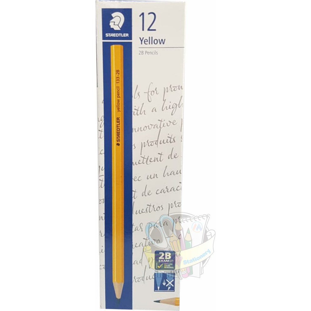 

STEADTLER YELLOW PENCIL 133-2B - 12Pcs