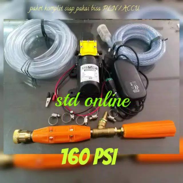 100watt 160psi adaptor 7A doorsmeer alat cuci motor mobil tekanan tinggi steam dc alat cuci ac