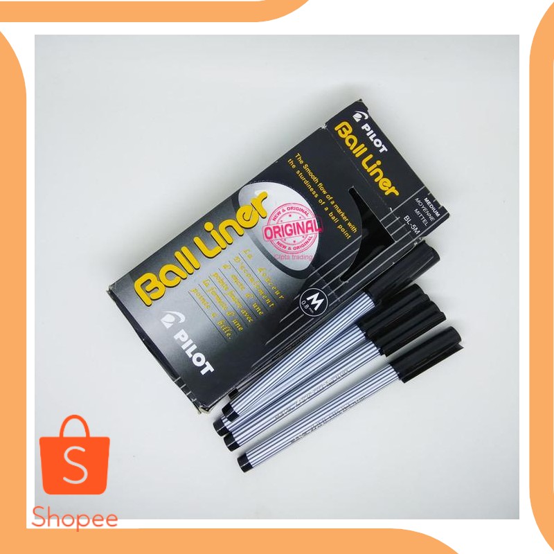 

Dijual limited Marker - Pilot - Medium point Ball Liner BL-5M (1 Dozen) 19DEZ Diskon