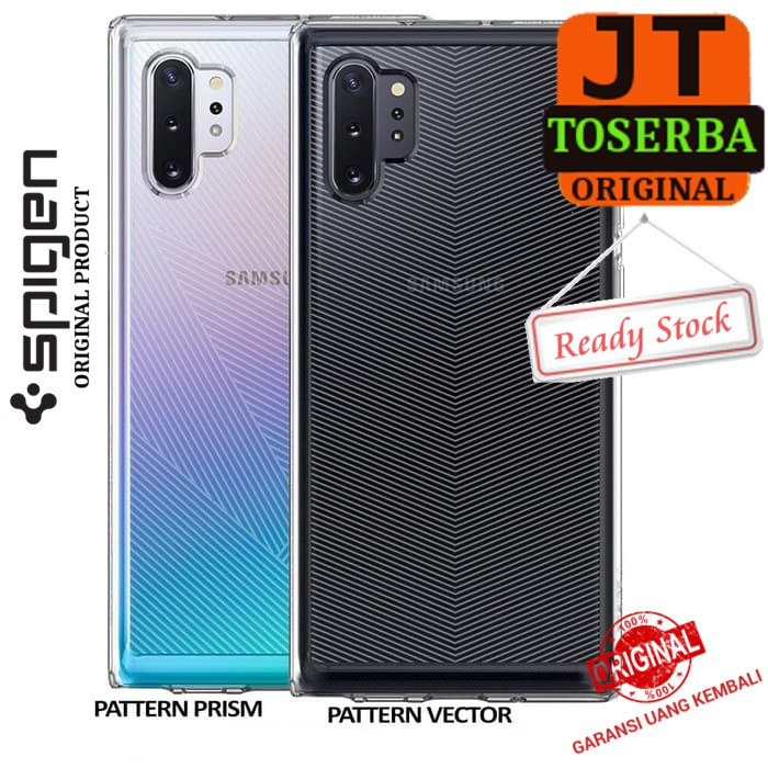 CASE SAMSUNG NOTE 10 NOTE 10 PLUS SPIGEN ORIGINAL CLEAR TRANSPARAN CIEL BASIC PATTERN CLEAR