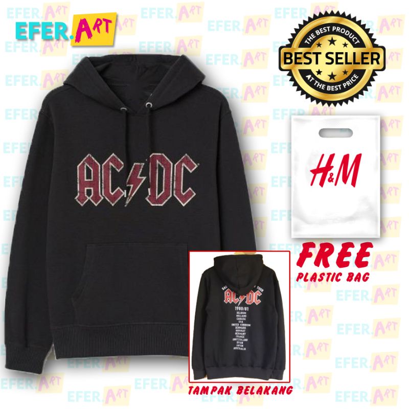 HOODIE HNM ACDC HOODIE H&M ORIGINAL