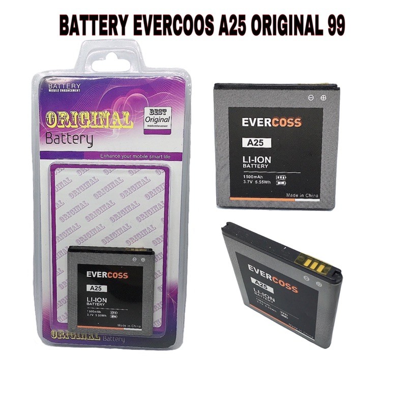 BATTERY BATERAI BATRE ORIGINAL 99% EVERCOSS EVERCOSS CROSS A25