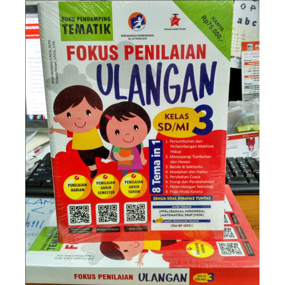 Buku Fokus Penilaian Ulangan Sd Mi Kelas 3 Pendamping Tematik