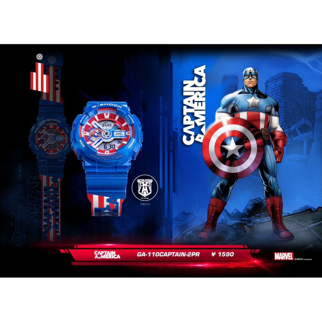 Jam Tangan Pria G-SHOCK GA110 DW5600 Waterproof Marvel Watch Avenger League Watch Men's Watches