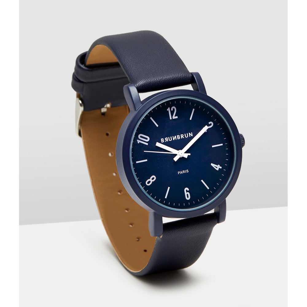 JAM TANGAN BRUNBRUN PARIS NATHAN WATCH IMPORT DISKON MEMBER APR21-NAVY