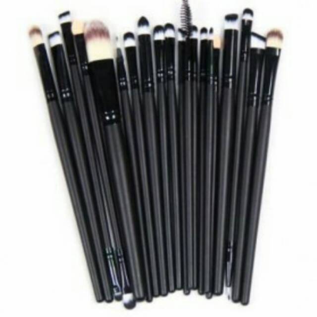 Cosmetic Make Up Brush 20 Set / Kuas Make Up - Black