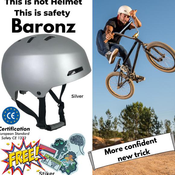 Helm sepeda Singletrek1 BMX DJ Dirt Jump Lamp Rainbow Standart Eropa