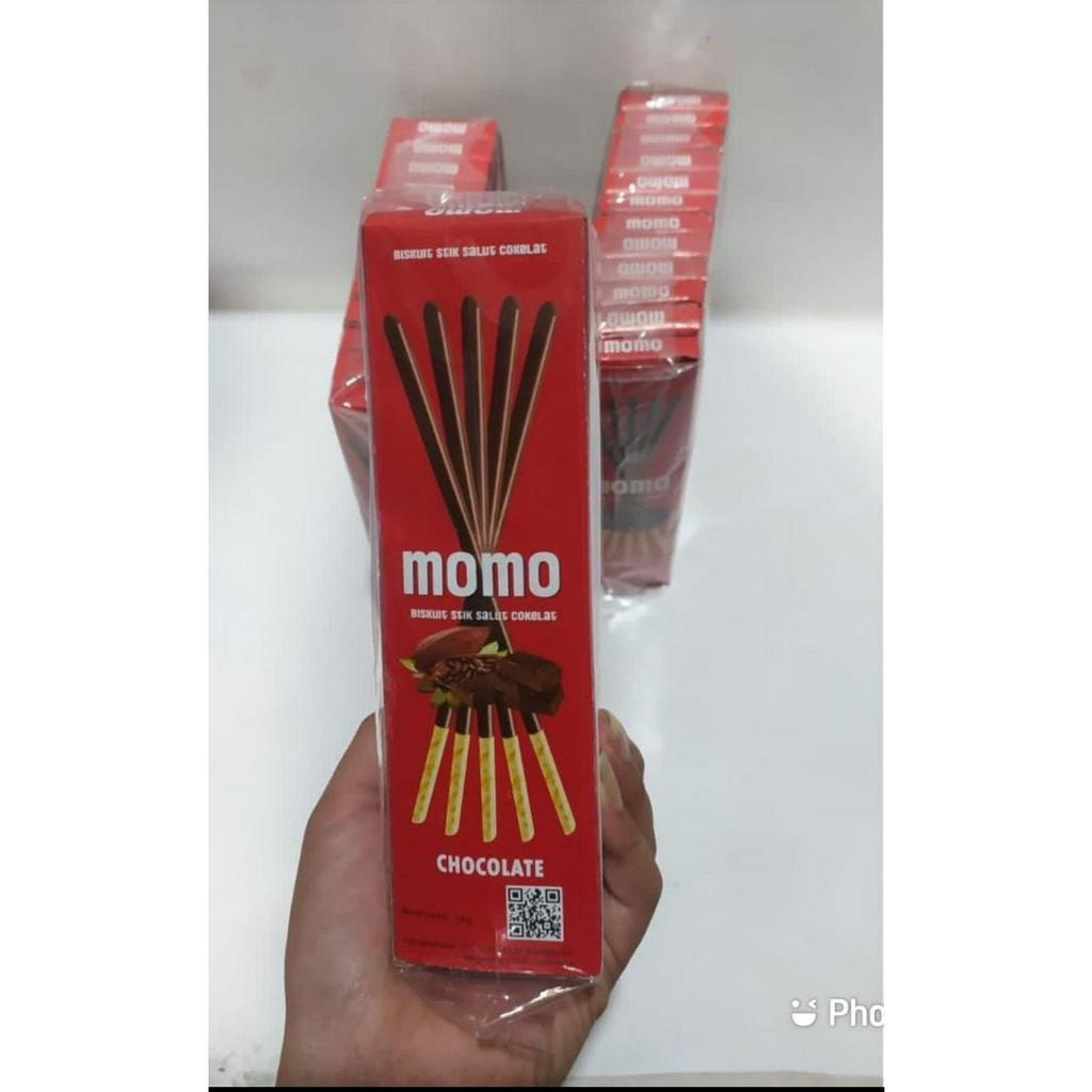 

MOMO BISCUIT STIK SALUT COKELAT 1 PAK ISI 12PC