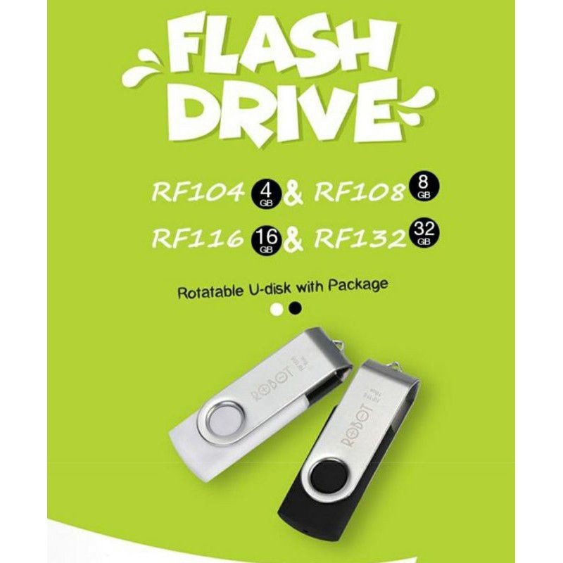 FLASHDISK ROBOT USB 4GB, 8GB, 32GB rotatable original