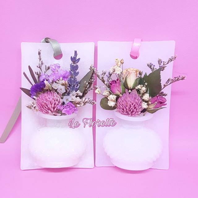 Botanical Wax Sachet in 3D Vase Lilin Aroma