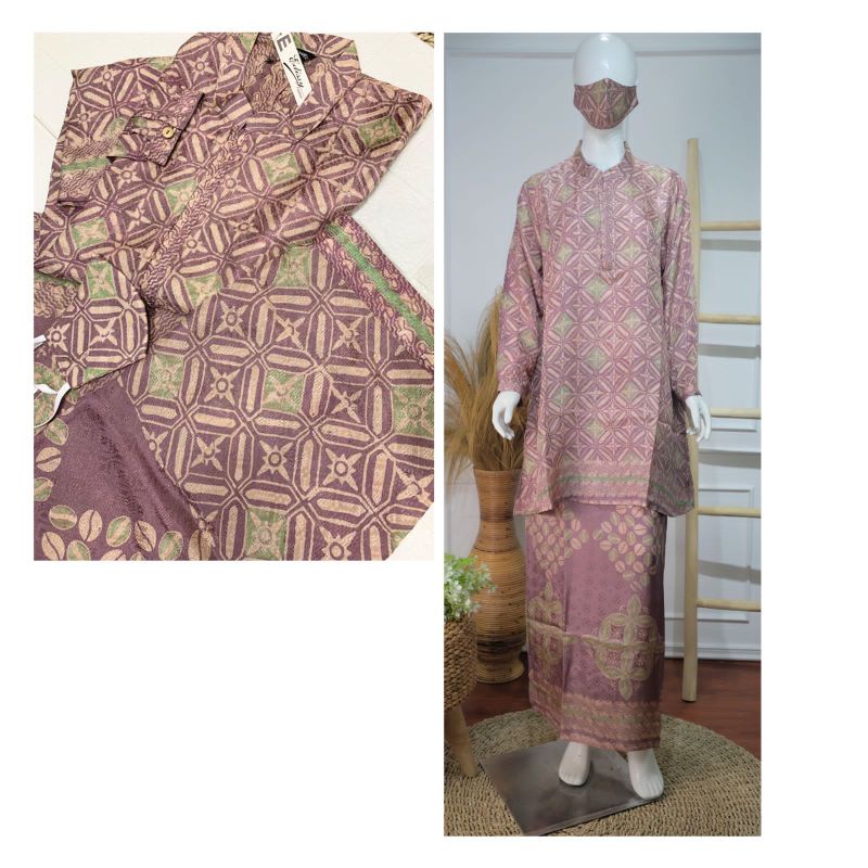 Setelan rok batik viscose semi sutra//set wanita batik//produk original wanita