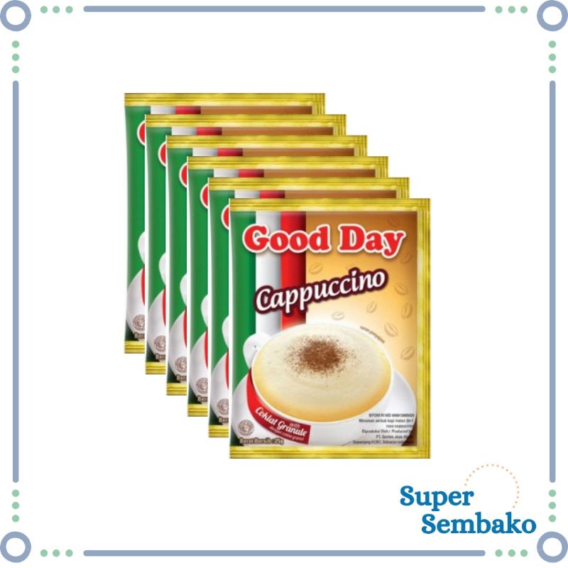 KOPI GOOD DAY CAPPUCCINO RENCENG 25gr ISI 10 PCS