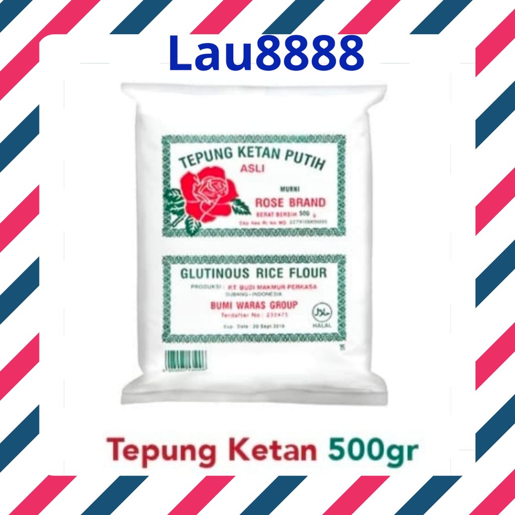 

TEPUNG KETAN PUTIH ROSE BRAND 500 GR GRM GRAM